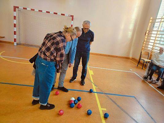 Trening Bocci w Specjalnym Ośrodku Szkolno - Wychowawczym w Lęborku